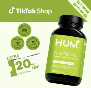HUM Nutrition Flatter Me Digestive Enzymes, 60 Capsules