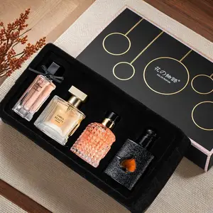 4 Pcs Women Eau De Parfum Gift Set Long Lasting Fresh Floral Scent Luxury Perfume Kit Birthday Valentine Gift For Her