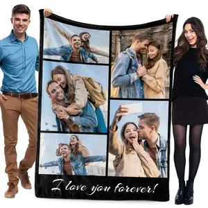 Custom Photo-Printed Warm Blanket - Personalized Bedding Linen Gift for Loved Ones (Mother’s Day, Father’s Day Gifting Option)