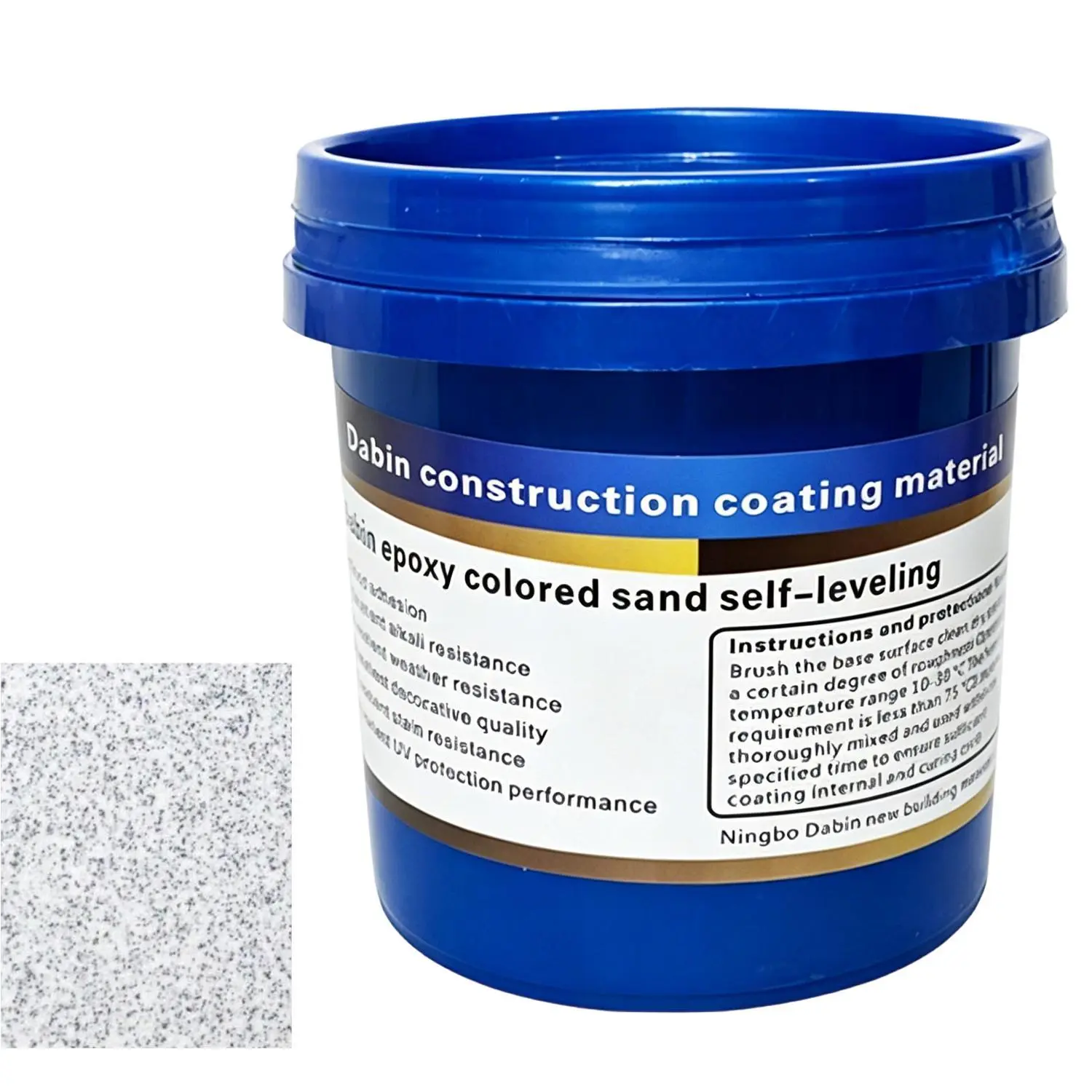 5 Gallon Bucket of Epoxy Floor Paint Self Leveling Epoxy Gigh Gloss Coating  Easy to Pour and Roll Apply Waterproof Coating