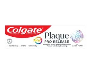 Colgate Total Plaque Pro Release Toothpaste, Anticavity Toothpaste, Helps Reduce Plaque and Healthy Teeth, 1 Pack, 3.0 Oz Tube