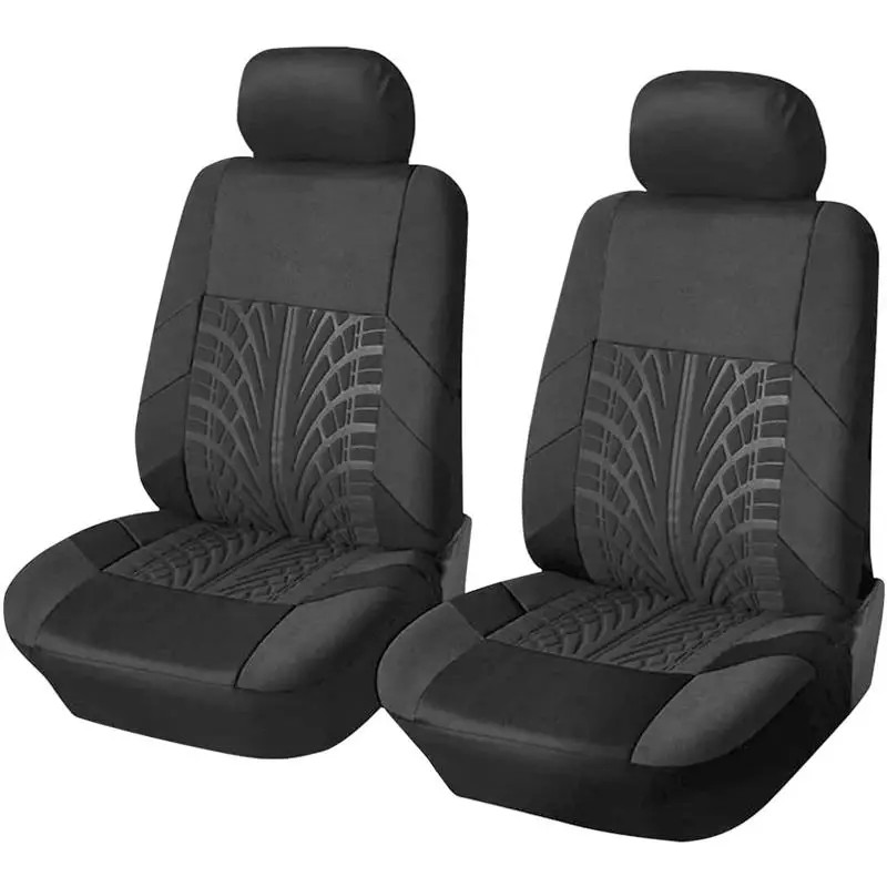 2 Set Two-tone Car Seat Covers for 2 Front Seats, Creative Design Car Seat Cover, Car Seat Protector, Car Decoration Accessories