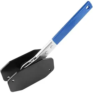 Caliper Compression Tool, Brake Caliper Press Tool with 360° Rotating Ratchet, Professional Caliper Piston Compressor Tool Brake Pad Spreader for Single/Twin/Quad Piston Calipers (Blue)