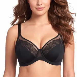 HSIA BloomStitch Floral Embroidery Underwire Bra 3/4 Cup Elegant Support Fit