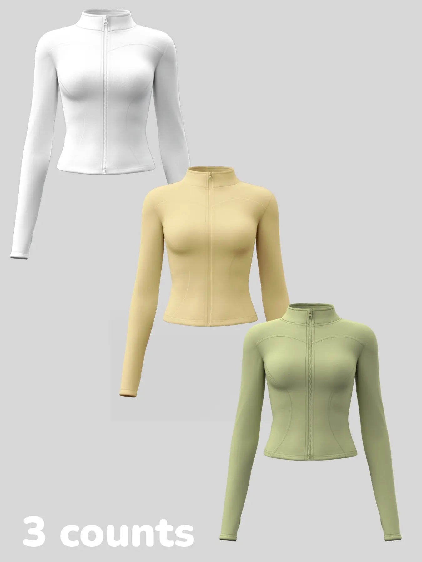 white + yellow + green