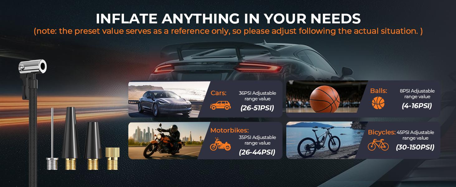 13800hAm the 10 in 1 the 4000A Car Jump Starter with Air Compressor,Battery Jumper Starter Portable with 150PSI Tire Inflator 12V Jump Box with LCD Display,Flashlight,Storage Case.