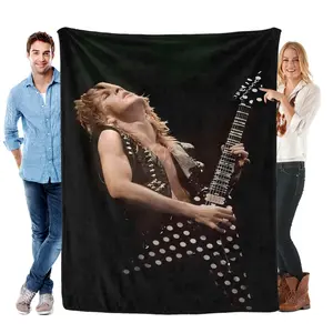 Souvenir Blanket Featuring Randy Rhoads Heavy Metal Band Guitarist A Gift For Husbands Friends And Fans Perfect For Rock-Themed Room Decor Christmas Gifts New Year'S Gifts 2026 Anniversary Souvenirs And 44th-Anniversary Gifts