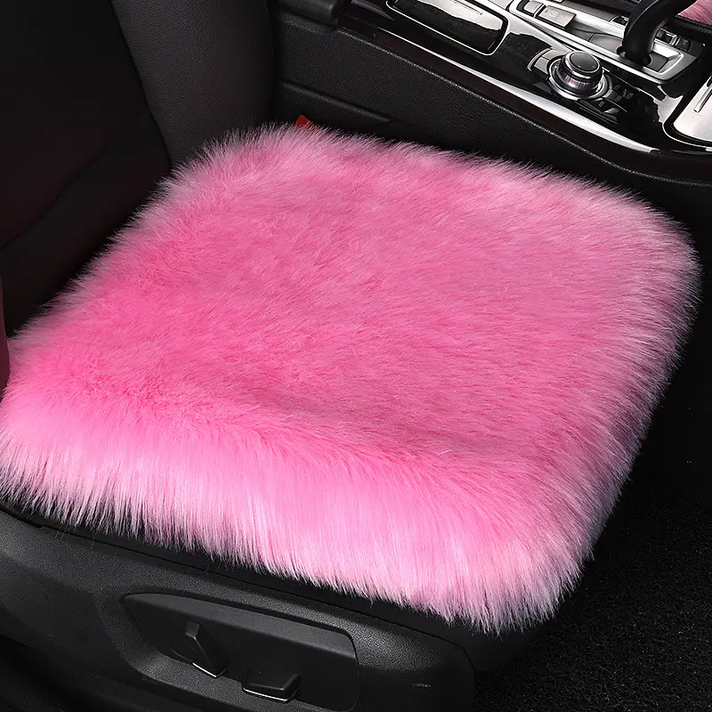 Wool fleece single seat 1 piece   pink