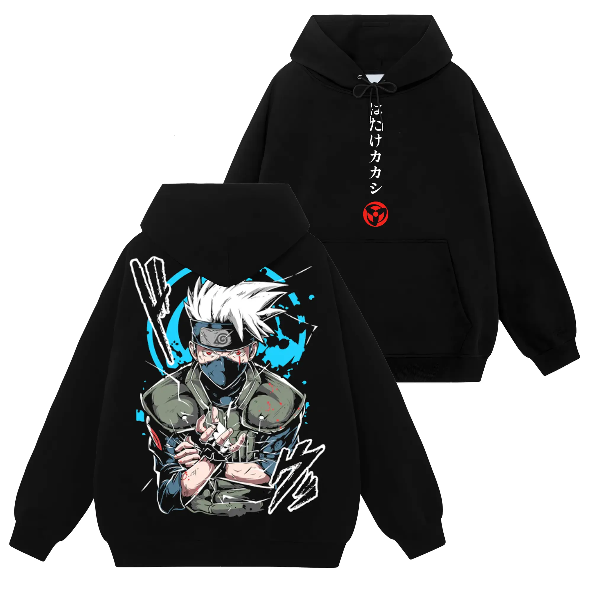 [Shinobi Shop] Limited Kakashi Hatake Chidori - Naruto Shippuden #159 Hoodie T-Shirt Sweatshirt, Retro Vintage Unisex Graphic 90s Cotton, Gift For Wibu, Anime Manga Y2K Streetwear Fabric Womenswear