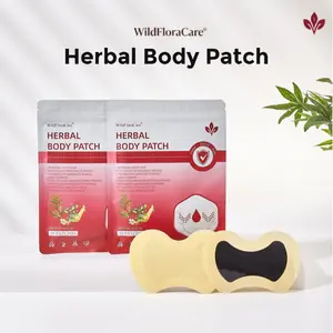 WildFloraCare Natural Herbal Wellness Patches (10 Count) - Premium Botanical Foot & Navel Stickers - Gentle & Breathable