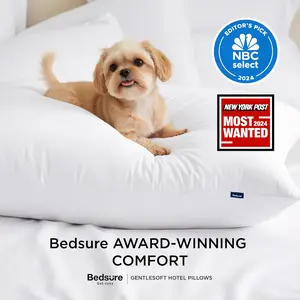 【Memorial Day Deals】Bedsure Standard Pillows Size Set of 2 - Bed Pillows Standard Size for Sleeping, Soft and Supportive, Hotel Quality, Original Down Alternative Filling for Side, Back Sleepers, 2 Pack