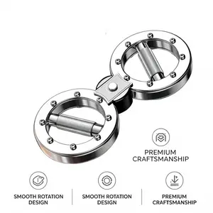 Adjustable resistance speed arm strength machine, multifunctional home-use figure-eight wheel wrist strength trainer, 360-degree rotation° Rotary forearm and grip strength trainer, suitable for indoor gyms and other sports venues.