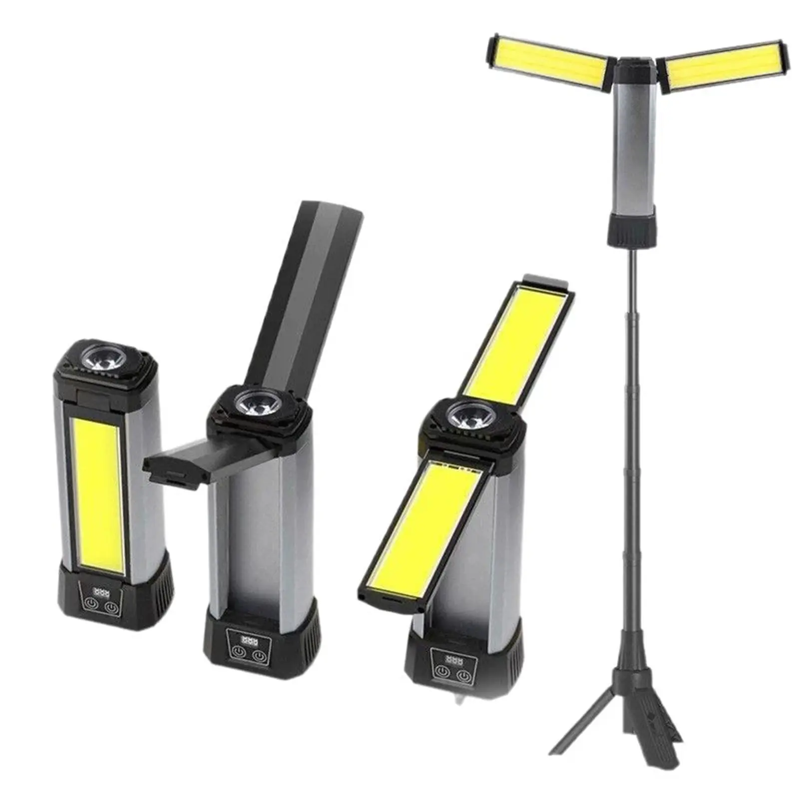 Upgraded Telescopic Camping Light Rotatable ElectricLantern, Collapsible Outdoor Light, Cordless Flashlight,Waterproof, Tent Lamp for Camping, Emergency, Hiking,Outdoor Camping and Work Light with Adjustable Stand