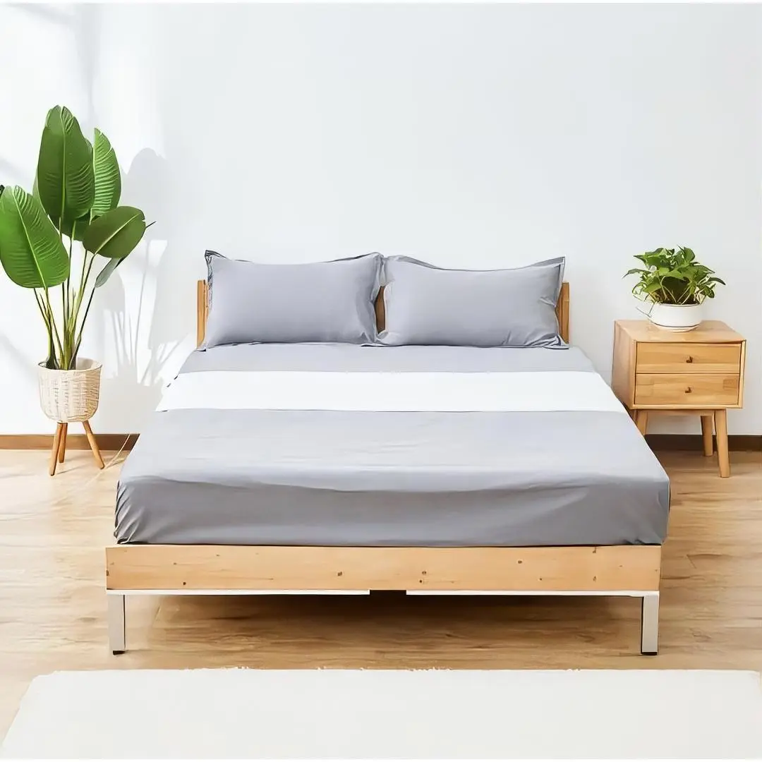 Groundingwell Grounding Sheets for Bed - Gray Color, Soft and Comfortable, Ideal for Sleep and Relaxation