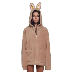 Labubu Sherpa Jacket - Beige