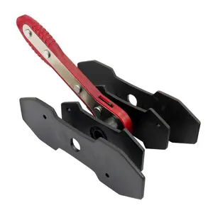 Car Brake Caliper Press Tool, 360 Degree Swing Ratchet Wrench Disc Piston Spreader with 2 Extra Plates, Car Body Repair Tool