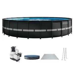 Intex 26339EH 24' x 52" Round Ultra XTR Frame Swimming Pool Set with Filter Pump