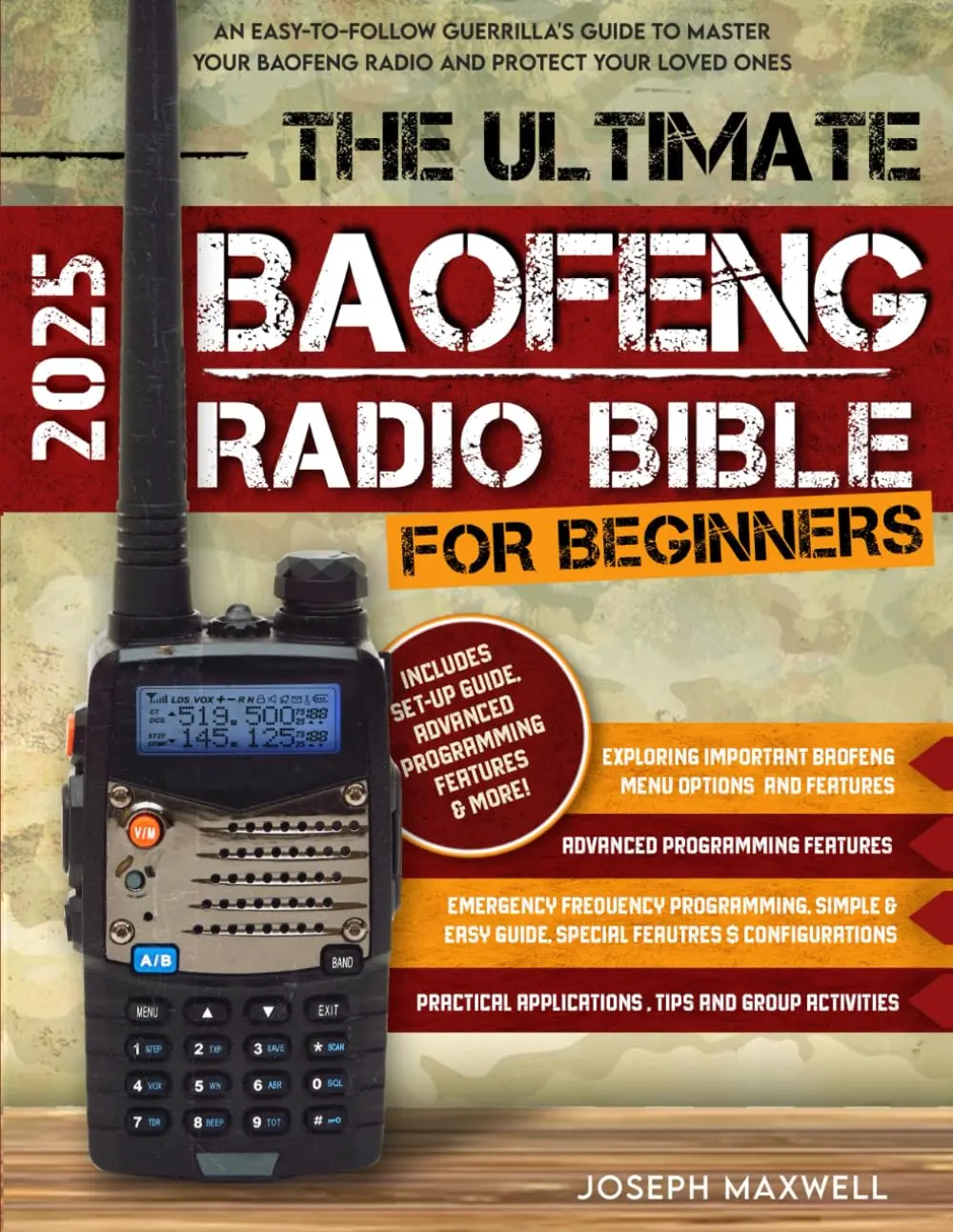 Baofeng Radio Guide for Beginners: English Trade Paperback Regular Edition English Book – Master Your Radio, 3 Emergency Frequencies, Natural Disasters Prep, Urban Preparedness, Essential Accessories for Connection, Preppers