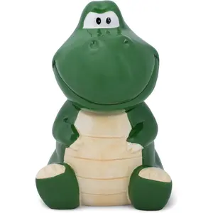 Dolomite Ceramic 10.1 x 8.9 Everyday Cookie & Candy Jar with Airtight Lid: Perfect for Kitchen Canisters, Pet Treat Containers & Decorative Storage, Tyrannosaurus Rex Dinosaur