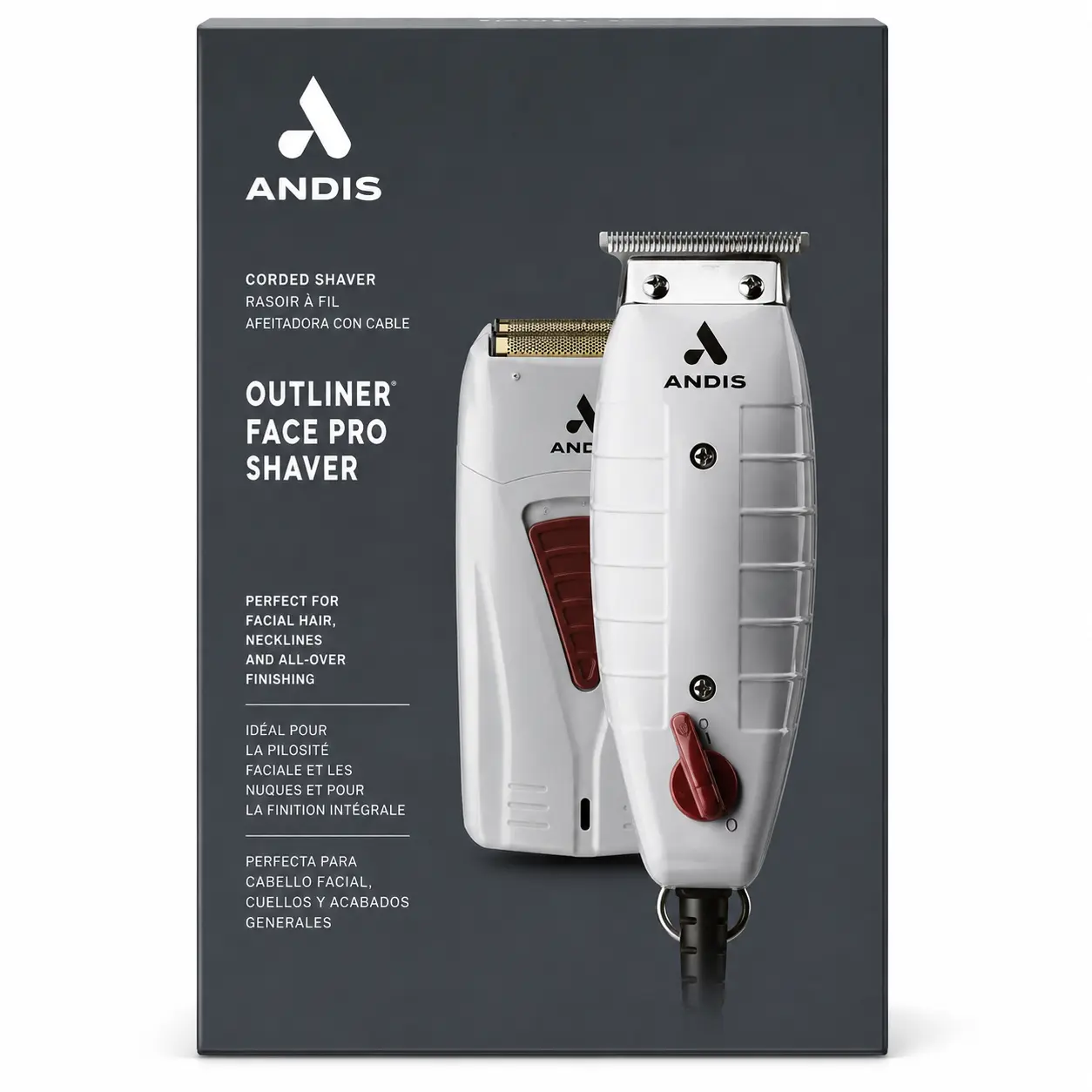 Andis  Finishing Combo T-Outliner Trimmer and Pro Foil Shaver 17195 Lightweight Flawless