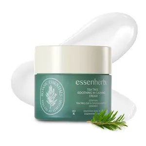 Tea Tree Soothing In Calming Cream – Korean Face Moisturizer With Ceramide, and Centella For Sensitive or Dry Skin – Non-Comedogenic, Lightweight Daily Hydration Cream (80ml / 2.70 fl.oz)