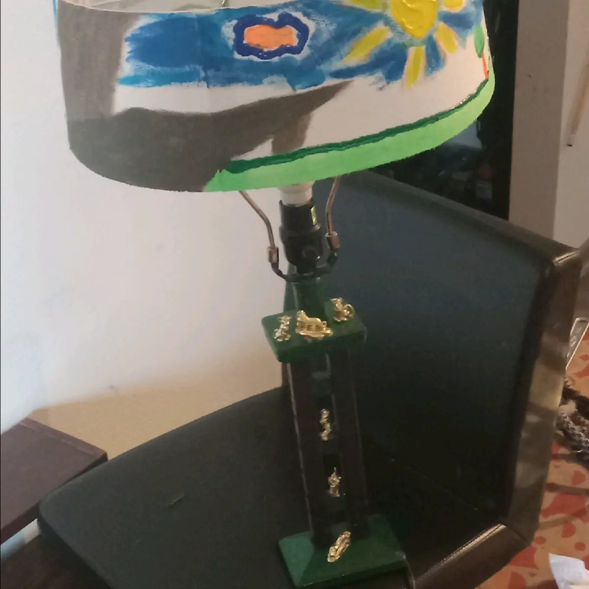 Original One of a Kind Home Made Lion King Lamp