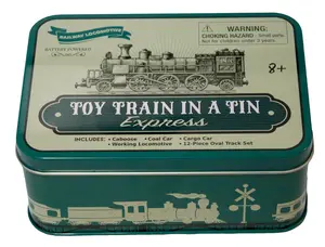 Toy Train In A Tin Box