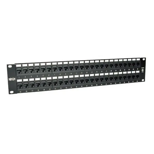 Tripp Lite TRIPP-N252048 48-Port Cat6 Patch Panel (568B, Metal Frame, Rack Mount, Label Front, Numbered Ports)