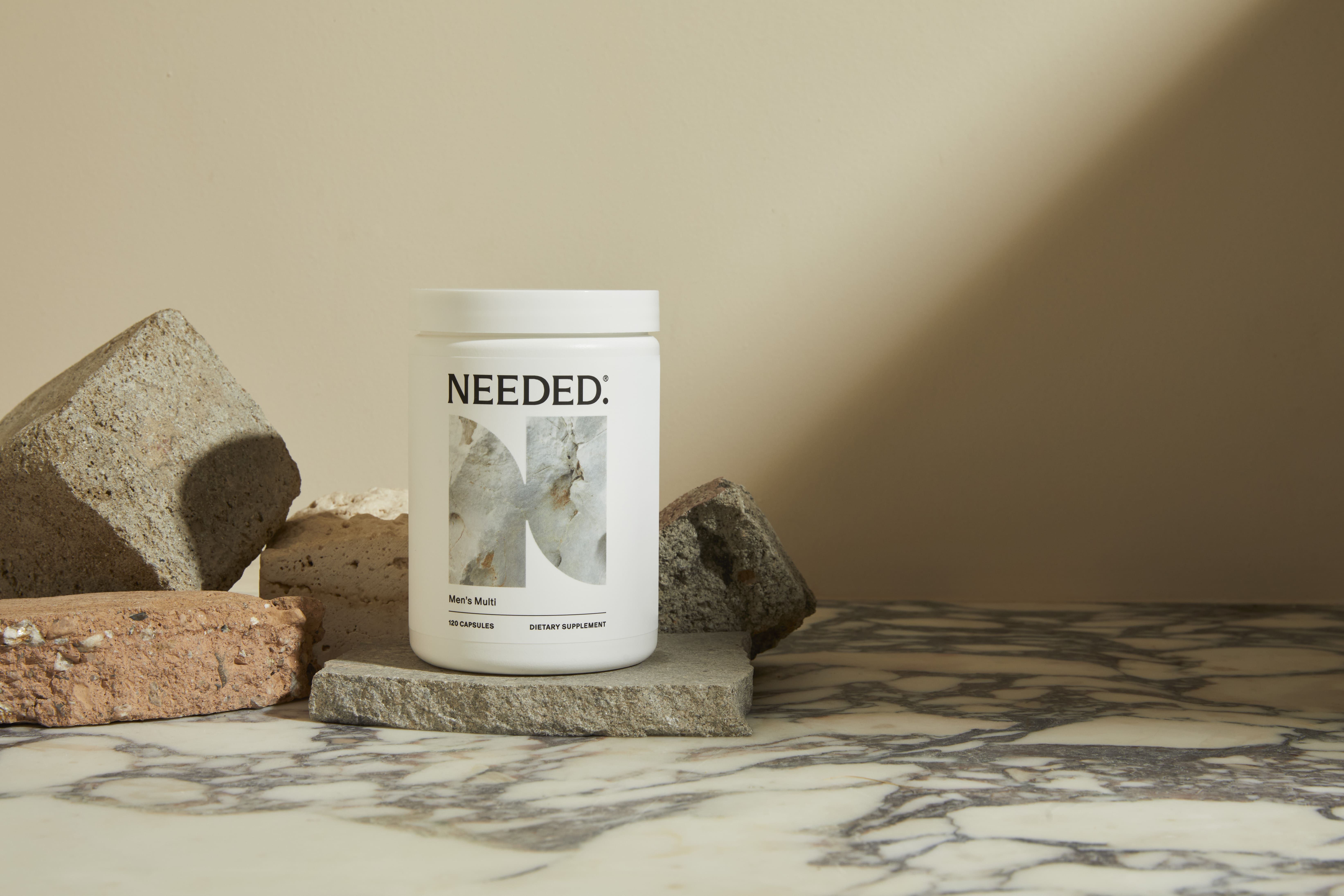 Needed. Men's Multi 120 Capsules 1 Month Supply for Overall Health Fertility Energy & Immune Health with D3 2000IU B12 Vitamins 200 MCG Selenium Optimal Nutrients for Men's Health - Fitness