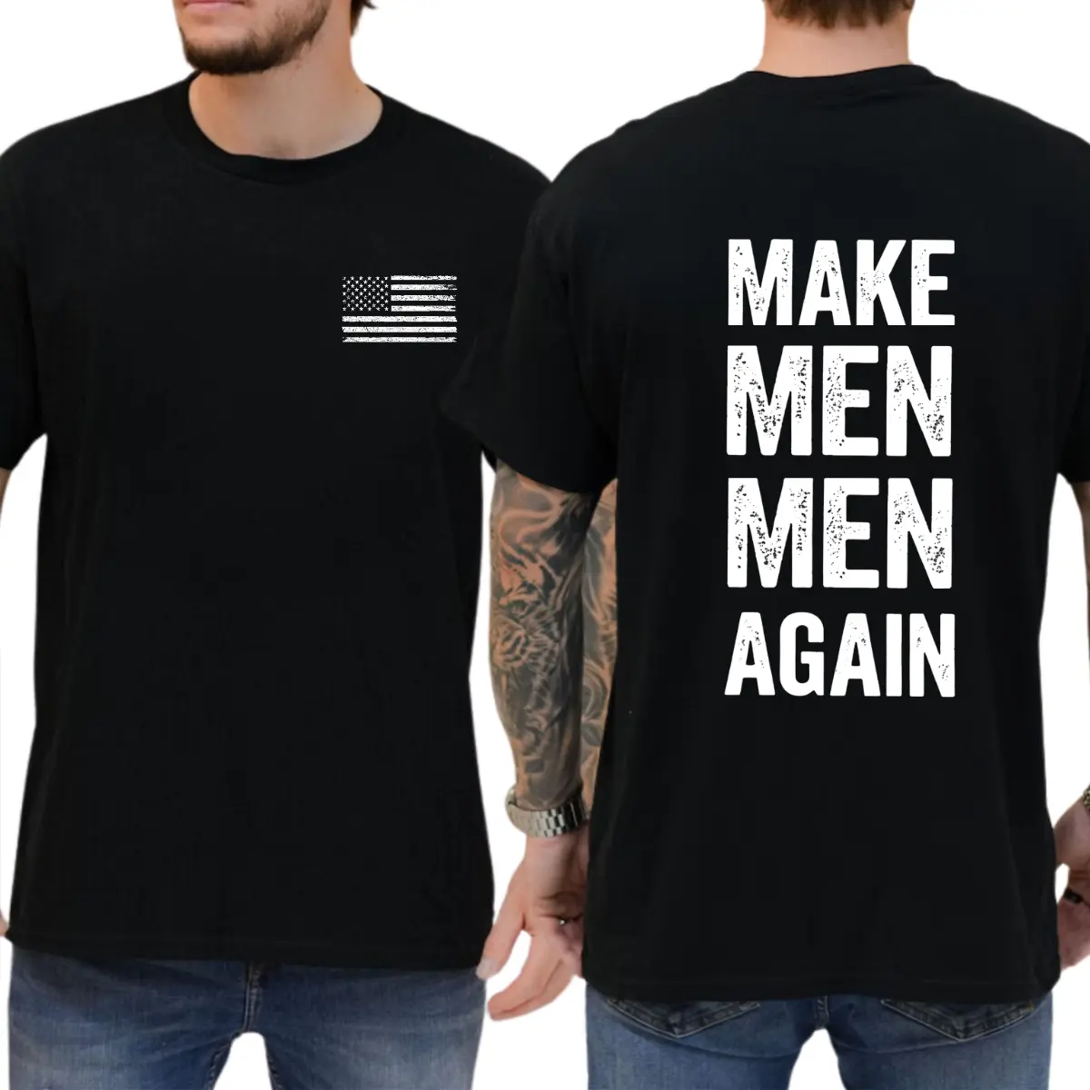 Make Men Men Again T-shirt, Funny Shirts, Unisex Graphic Tee, Daily Menswear, Men Gifts, Soft Cotton