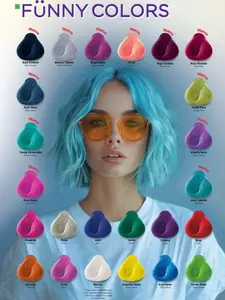 KÜÜL Funny Colors - Fantasy Hair Dye 90ml | Vibrant Colors, No Peroxide Needed, Gentle Formula, Easy Application, Professional Finish