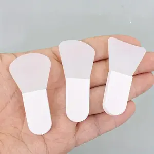3-Piece Silicone Facial Brush Set, Mini Travel Soft Bristle Applicator for Mud Masks & Creams, Low Allergy Skincare Tool, Ergonomic Handle Design