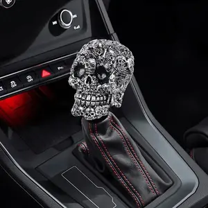 Universal Car Modified Shift Head Skull, Resin Skull Shift Head, Stylish Shift Head for Manual & Automatic Cars, Automatic Shift Knob