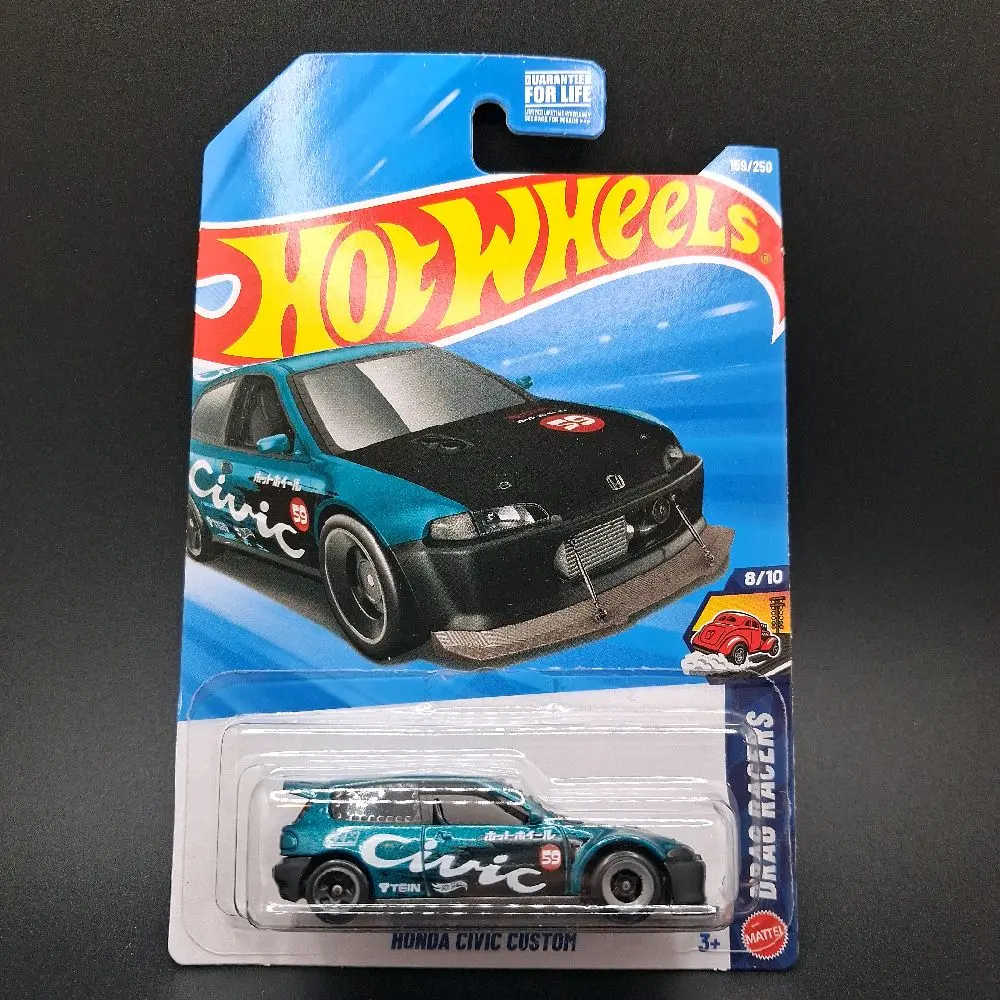 Hot Wheels Honda Civic Custom Drag Racers Mainline 159/250 Collectible Car