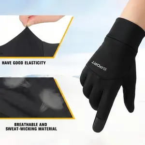 Lightweight Running Gloves,Winter gloves with touchscreen compatibility,Heated Touch Screen Winter Gloves Set, Touch Screen Anti-Slip Warm Gloves Liners for Cycling Biking Sporting Driving for Men Women