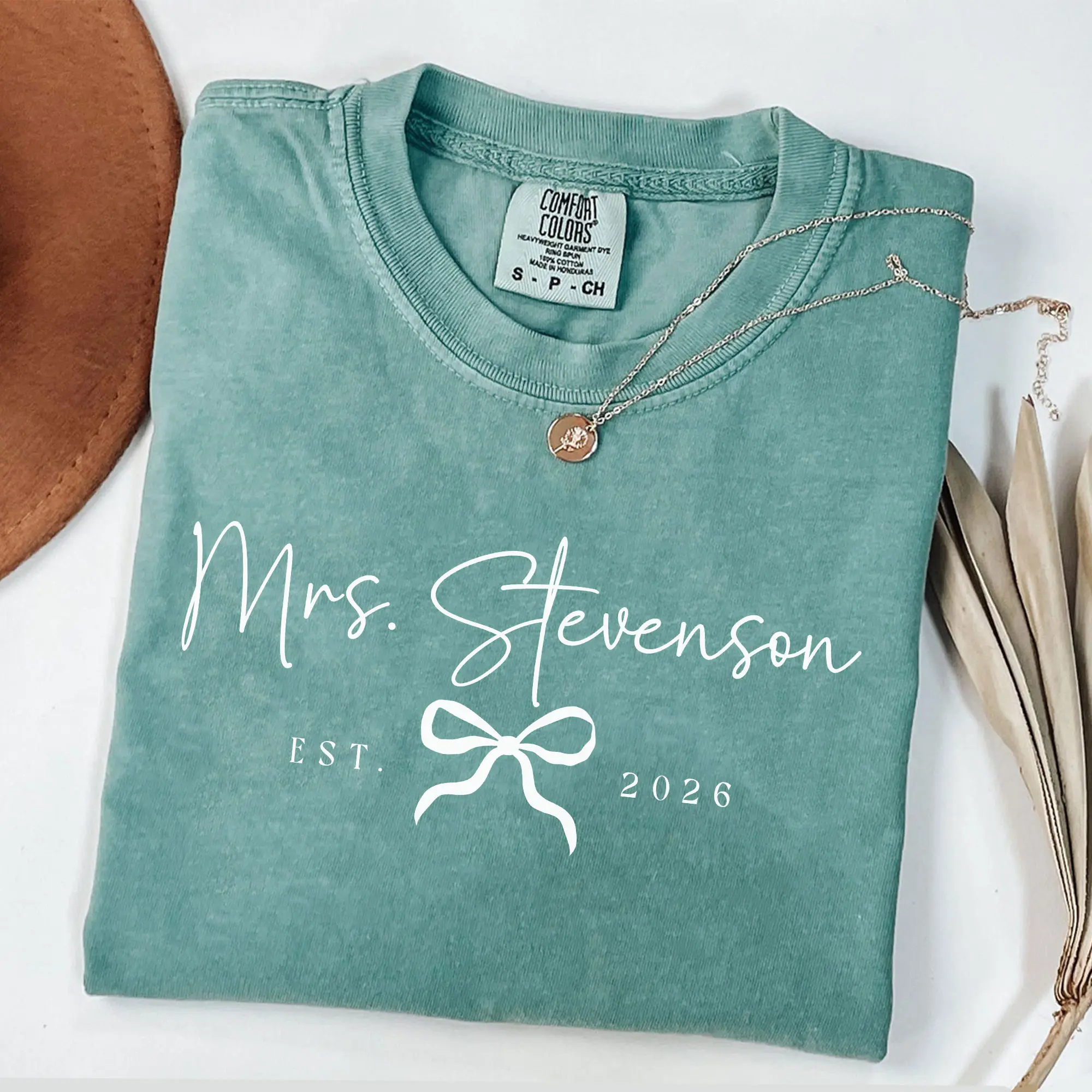 Custom Mrs Shirt Comfort Colors Future Mrs Last Name Shirt Bride Personalized Gift for New Wife Tshirt Honeymoon Tee Engagement Gift