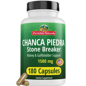 Peruvian Naturals Chanca Piedra Stone Breaker 180 Capsules - Kidney Stones Dissolver, Liver Detox, Gallbladder Cleanse - Non-GMO, Vegan, 2 Months Supply Healthcare Fitness Supplement Edible Dietary Optimum