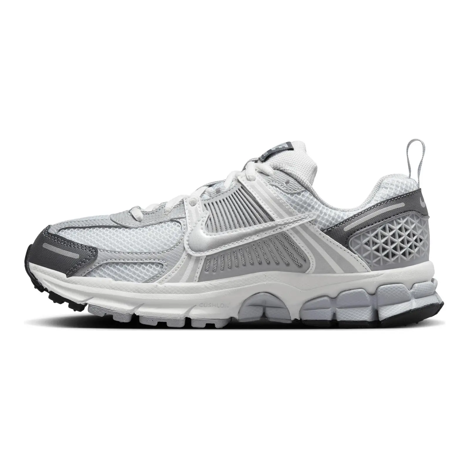 Nike Zoom Vomero 5 Slip Resistant Abrasion Low Top Kids' Lifestyle Shoes White Gray Versatile Durable Non-slip HF6998-002
