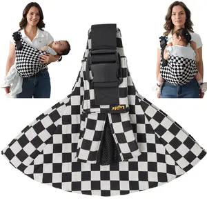 LUJIFO Upgraded Side Baby Carrier, Padded Leg Support Checkerboard Sling, Lightweight Design LUJIFO Upgraded Side Baby Carrier, Padded Leg Support Checkerboard Sling, Lightweight Design