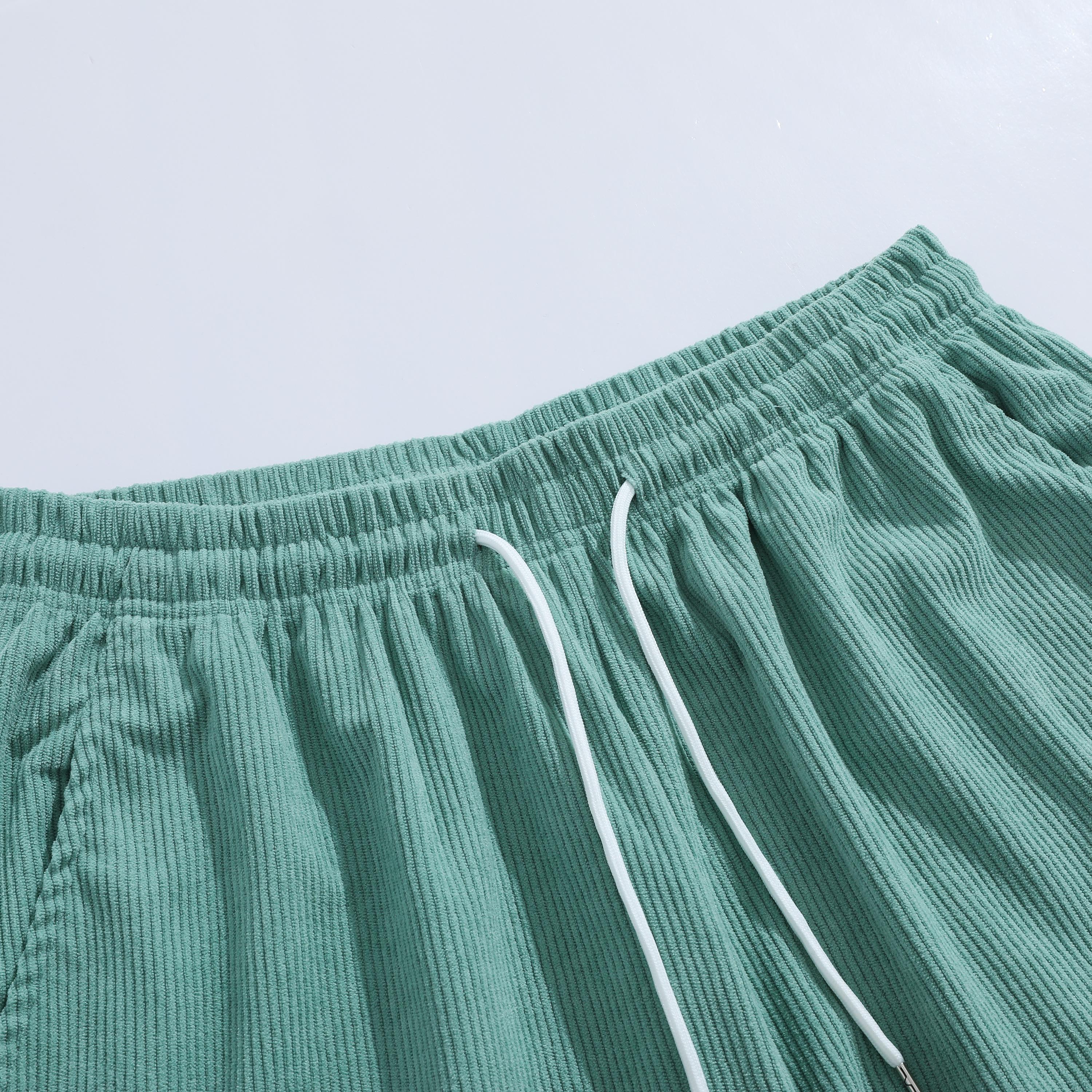 Men's corduroy casual shorts, loose straight cut