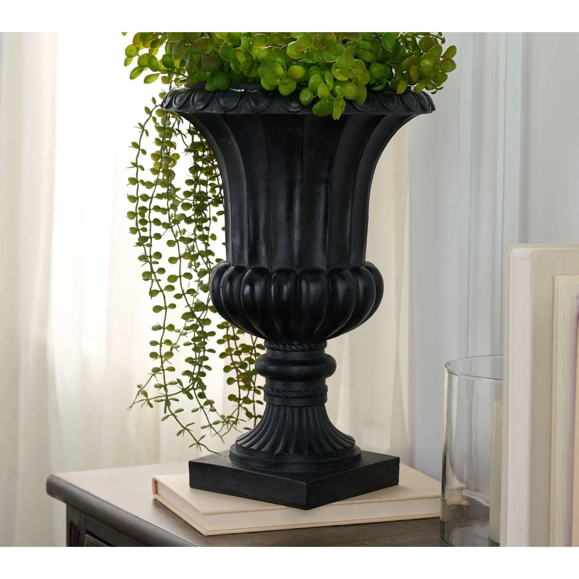 Indoor/Outdoor Footed Urn by Valerie Indoor/Outdoor Footed Urn by Valerie