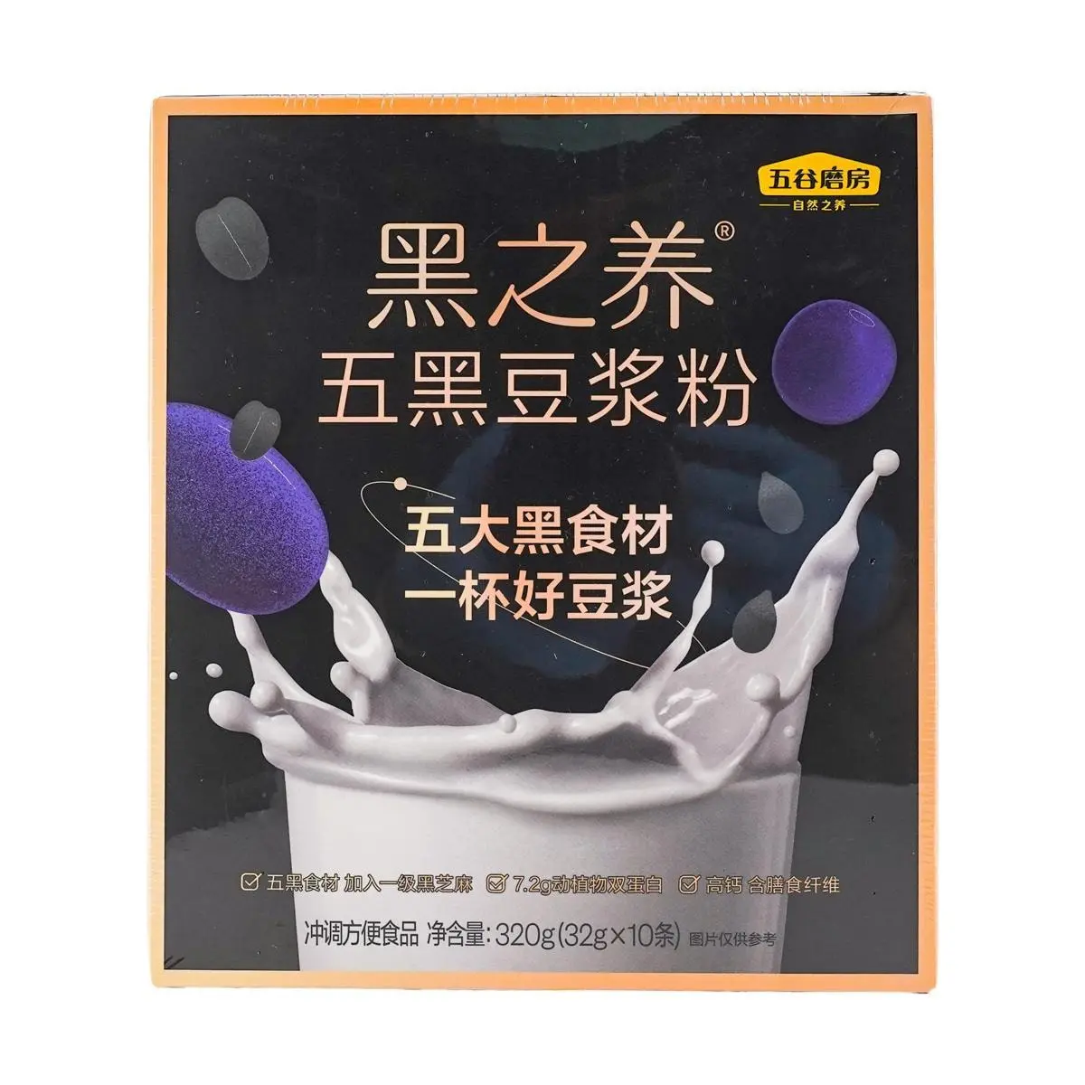 WUGU MOFANG Black Soymilk Powder,10 pieces,11.28 oz