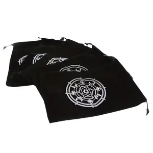 Set of 5 Tarot Card Storage Bags for Jewelry, Storage Pouch, Drawstring Pouch, Organizer, Ideal Divination Accessory, Perfect Winter and New Year Gift, Durable Pouch