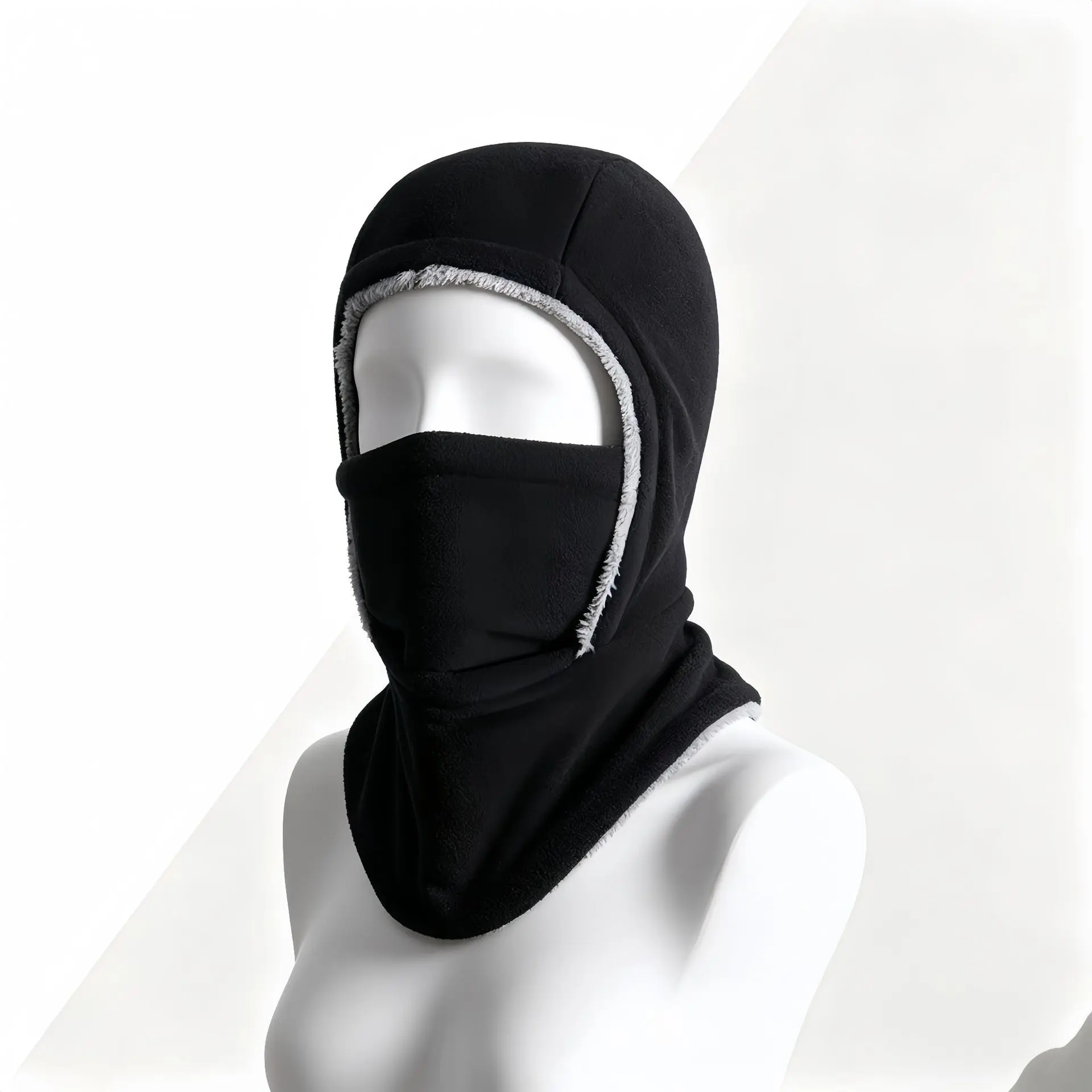 Unisex Fleece-Lined Balaclava - Winter Windproof, Heat-Insulating Headwear for Outdoor Sports Face & Neck Cold Protection (Skiing, Cycling)