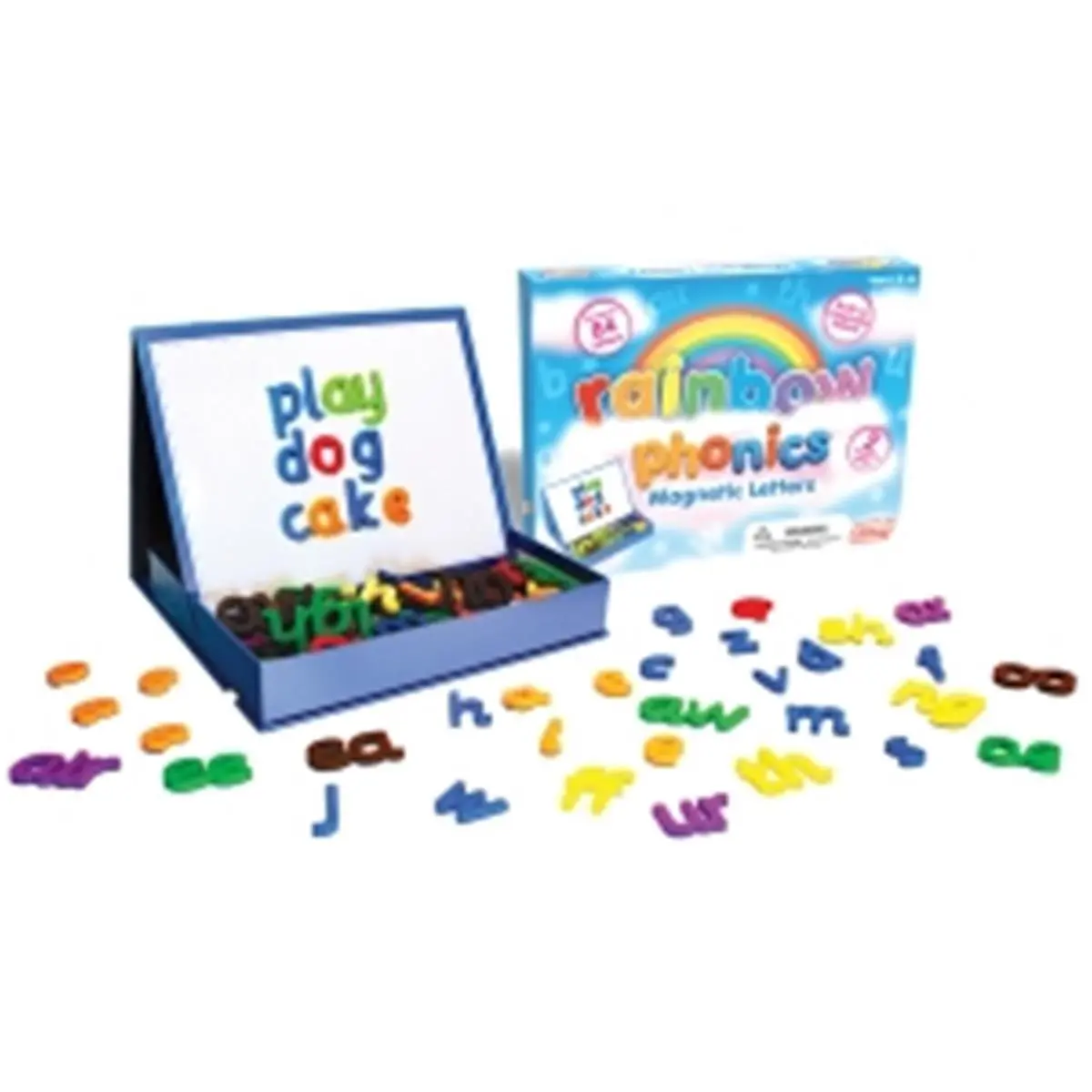 Junior Learning Rainbow Phonics Magnetic Letters Set - 84 Foam Pieces, Color-Coded Magnetic Board, Hands-On Building Words Tool for Children, Week-by-Week Letter Introduction Practice, 84 Letters