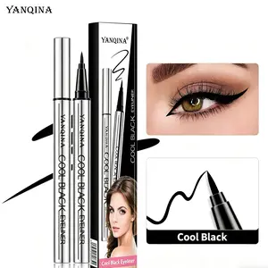 Long-Lasting Black Eyeliner Pen – Waterproof, Smudge-Proof, 24-Hour Wear, Ultra-Creamy & Silky Smooth Gel Liner, Precise Cat Eyes & Winged Liner, No Fading/Transfer, Quick & Easy Makeup, Ideal for Daily Wear, Parties, Beginner-Friendly