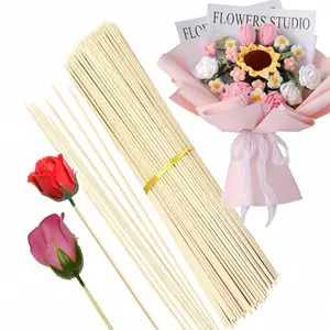 48pcs premium bamboo skewers, handmade for multifunctional party decoration, marshmallows, plant stakes, outdoor barbecue, Bbq Skewers, Barbecue Utensils, Barbecue Accessories and skewer supplies. Diameter 4mm, providing more size options: 35cm/45cm