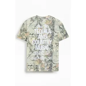 Los Sundays Men's Camo The Tequila & Country Music T-Shirt - Multicolor