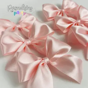 Satin Ribbon Treat Bow Set of 6, Handmade Bows, Treat Bows, Satin Bow for Crafts