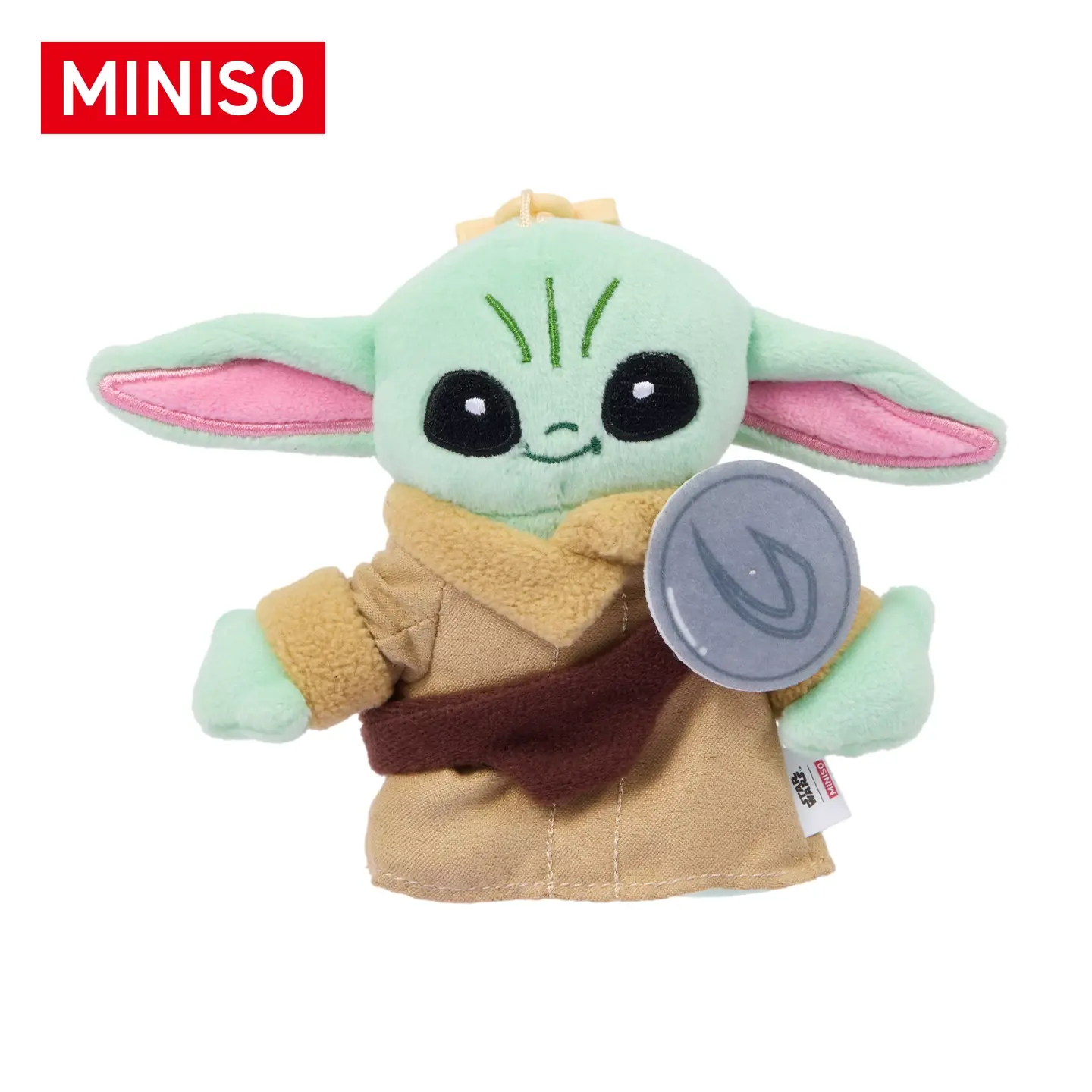 MINISO Star Wars Mandalorian Grogu Plush Keychain Collection, Cute Baby Yoda Stormtrooper Darth Vader Bag Charms, Soft Anime Backpack Pendant Collectibles Gift